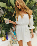 Naziree Off The Shoulder Mini Dress