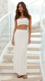 Sidney Top and Skirt Set Beige