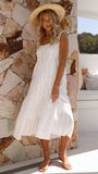 Liza Midi Dress White