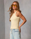 Veneta Ribbed Tank Top