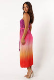 Lisse Midi Dress Orchid Orange