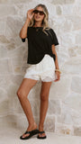 Aria Tee Black