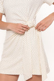 Sonia Mini Dress White Polka Dot