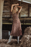 Zola Skirt Set Brown Ditsy Floral
