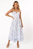 Flora Midi Dress Blue Floral