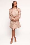 Phaedra Long Sleeve Mini Dress Soft Rose