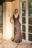 Cammy Maxi Slip Dress Midnight Floral
