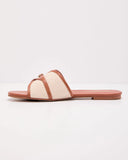 Calantha Twist Front Flat Sandals