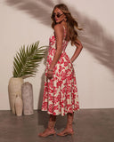 Lucie Abstract Midi Dress