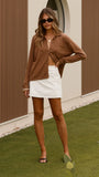 Klara Knitted Shirt Caramel
