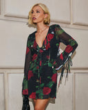 Sweet Romance Ruffle Floral Mini Dress