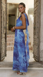 Siena Maxi Dress Ocean Blue