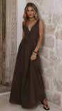 Sanya Maxi Dress Chocolate