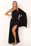 Matilda One Shoulder Maxi Dress Black