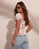 Kassia Floral Peplum Top