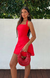 Its Up To Me Halter Mini Dress Red