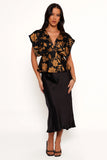Ricki Top Black Gold