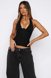 Hot Girl Halter Bustier Black