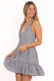 Samson Mini Dress Navy Gingham