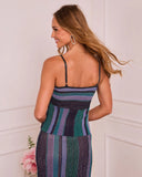 Marylou Striped Ribbed Knit Cami