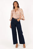 Floria Top Beige Floral