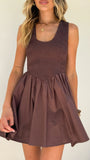 Amira Mini Dress Chocolate