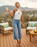 Torey Criss Cross Halter Top