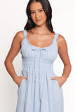 Auguste Midi Dress Pale Blue