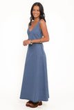 Odelia Denim Maxi Dress Indigo