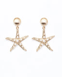 Starfish Drop Earrings