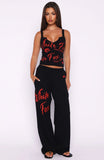 Never Fades Track Pants Black