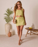 Sirinda Crochet Scallop Hem Skirt