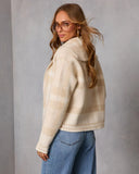 Tosca Brushed Knit Plaid Jacket