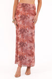 Bloise Maxi Skirt Blurred Botanics