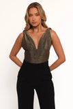 Savannah Bodysuit Black Light Gold