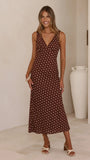 Sammie Maxi Dress Chocolate Nude Spot