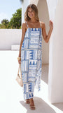 Dakota Maxi Slip Dress Coastal Escape