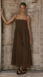 Stayla Maxi Dress Chocolate