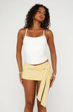 Lovely Girl Mini Skort Yellow Stripe