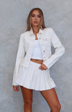 Ayla Denim Jacket Cream