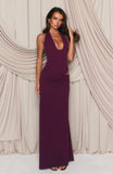 Twilight Temptation Maxi Dress Plum