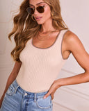 Clairah Ribbed Knit Tank Top