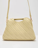Mireya Woven Vegan Leather Clutch