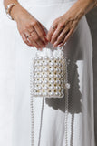 Eleanor Beaded Bag Pearl