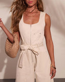 Desert Glowgirl Waist Tie Jumpsuit