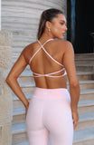 Shes Healthy Sports Crop Ballet Pink
