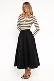 Yuki Circle Skirt Black