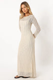 Jaye Long Sleeve Maxi Dress Cream