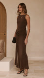 Kalaia Maxi Dress Chocolate