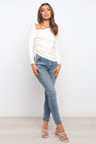 Amber Top Ivory